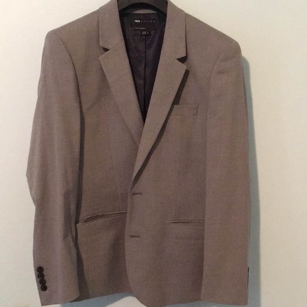 ASOS Design slim gray suit